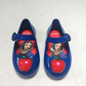 Mini Melissa Mary Jane Snow White Blue Shoes Size 6